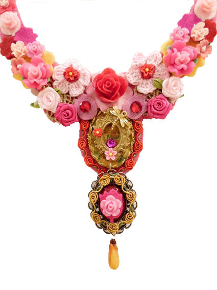 Choker ketting Bloemenfeest